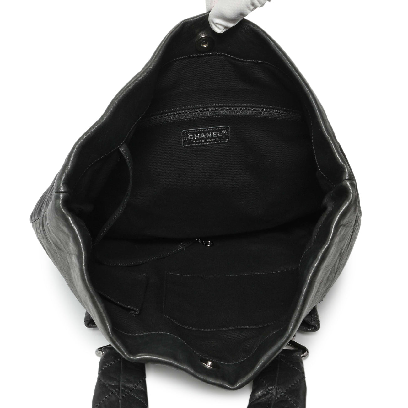 Exclusive Chanel Black Lambskin 8 Knots Tote — Alternate View 8