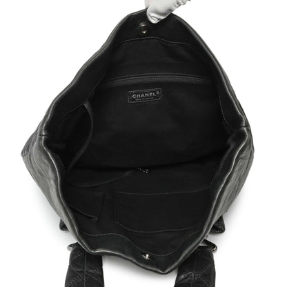 Exclusive Chanel Black Lambskin 8 Knots Tote — Alternate View 8