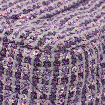 Exclusive Chanel Purple Tweed Sequin Mini Rectangular Flap — Alternate View 7