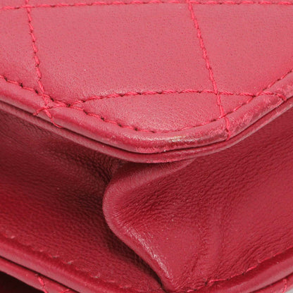 Exclusive Chanel Dark Pink Quilted Lambskin Trendy CC Wallet On Chain — Lifestyle View