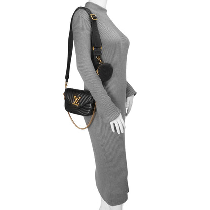 Exclusive Louis Vuitton Black Calfskin New Wave Multi Pochette — Lifestyle View