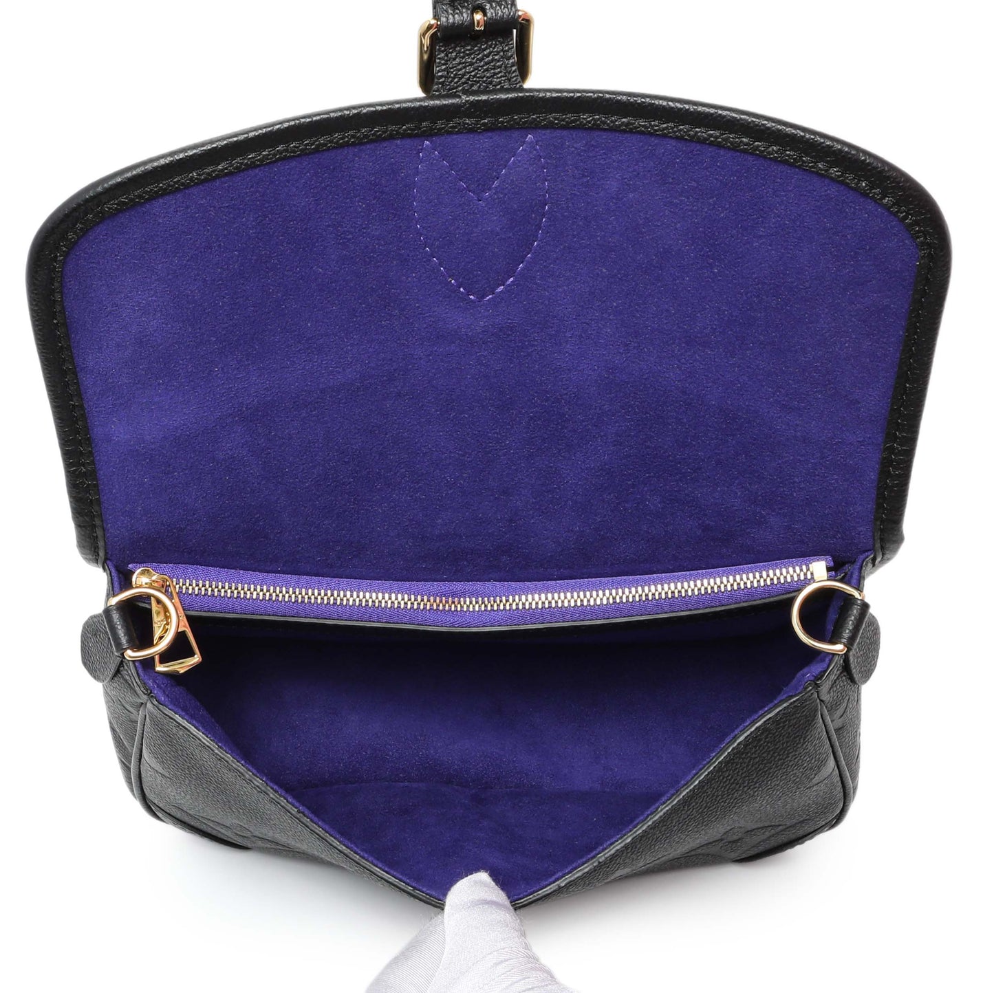 Exclusive Louis Vuitton Empreinte Monogram Giant Diane Black — Top View