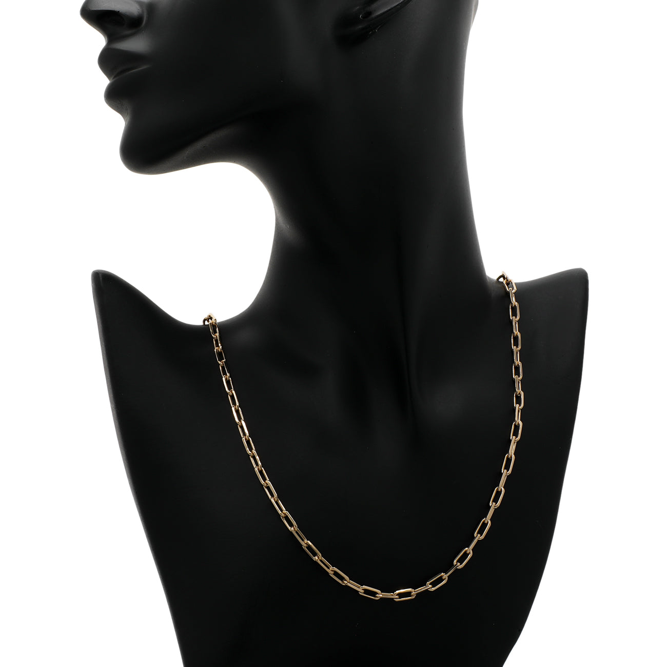 Exclusive Cartier 18K Yellow Gold Santos de Cartier Chain Necklace SM — Top View