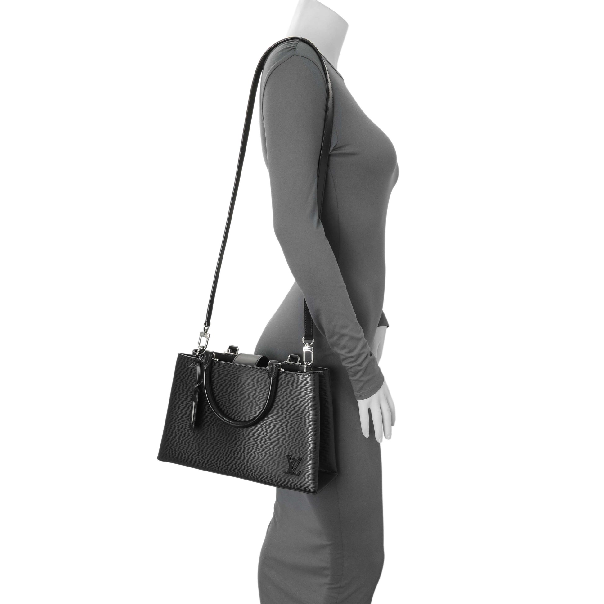 Exclusive Louis Vuitton Black Epi Kleber PM — Alternate View 11