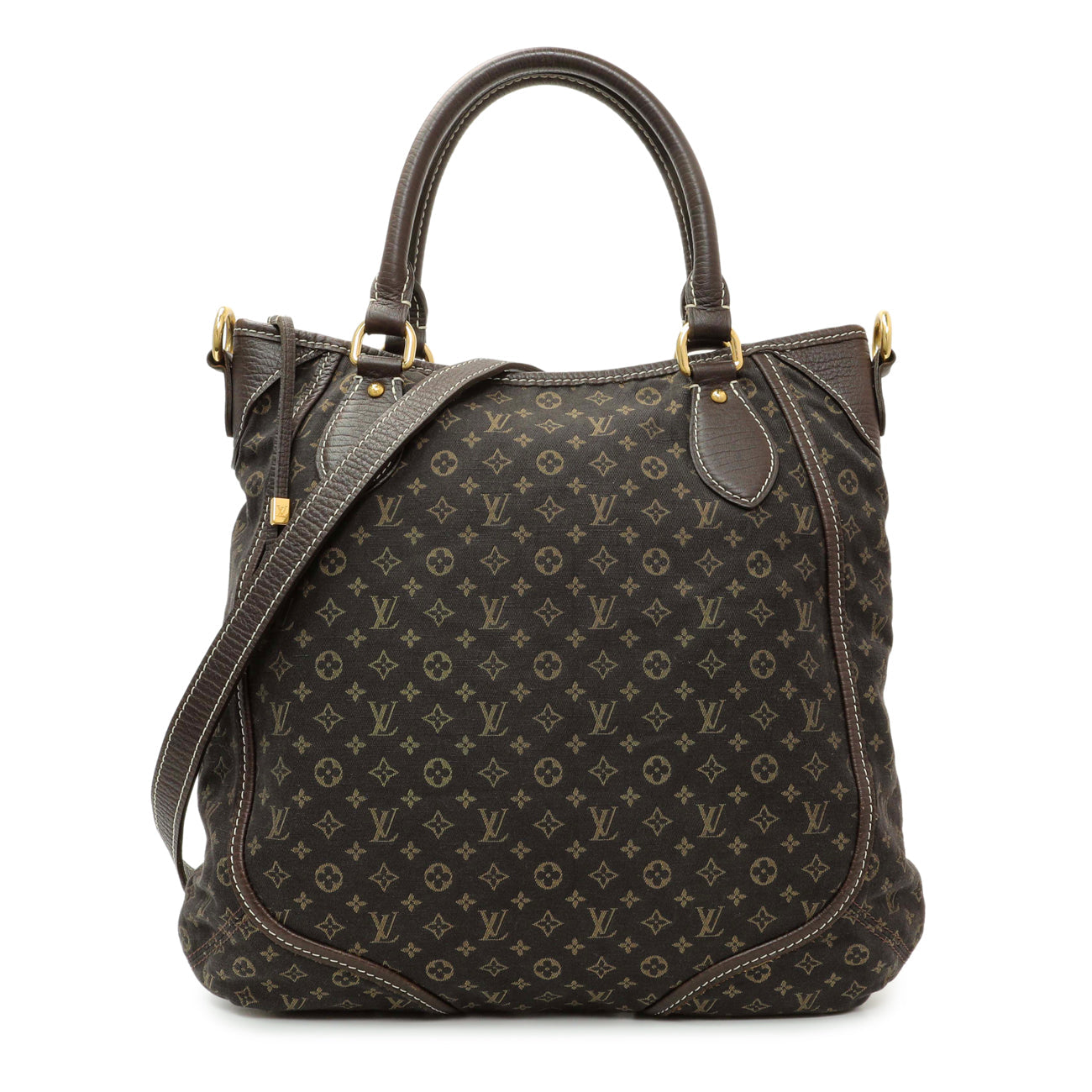 Exclusive Louis Vuitton Ebene Mini Lin Besace Angele — Front View