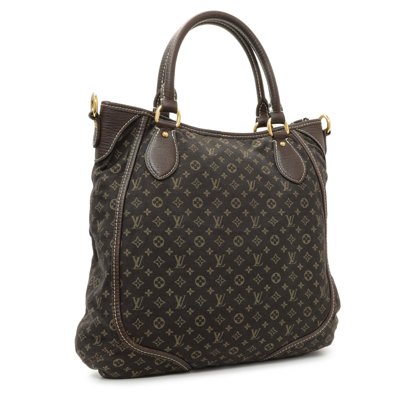 Exclusive Louis Vuitton Ebene Mini Lin Besace Angele — Side View