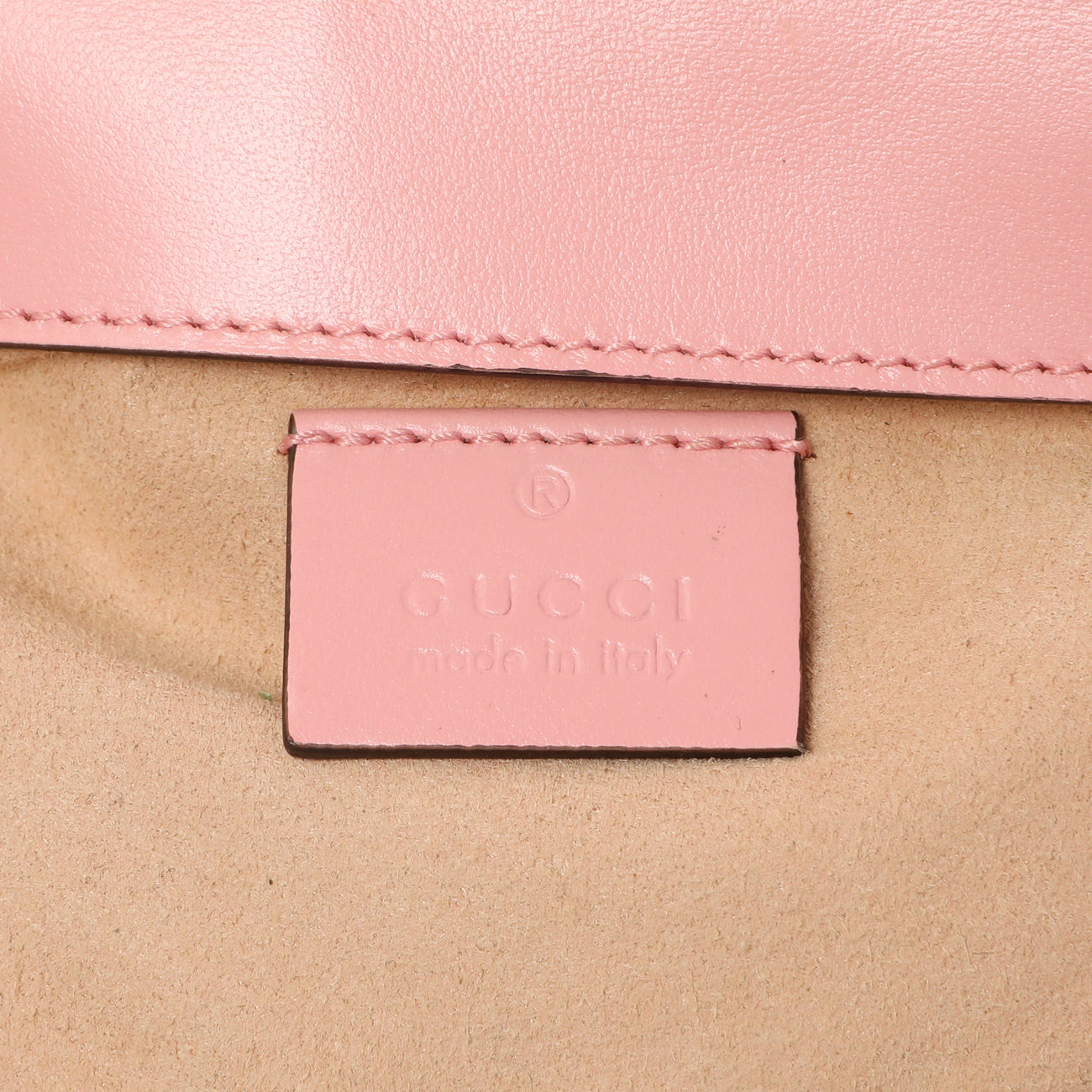Exclusive Gucci Pink Calfskin Matelasse Super Mini GG Marmont — Alternate View 9
