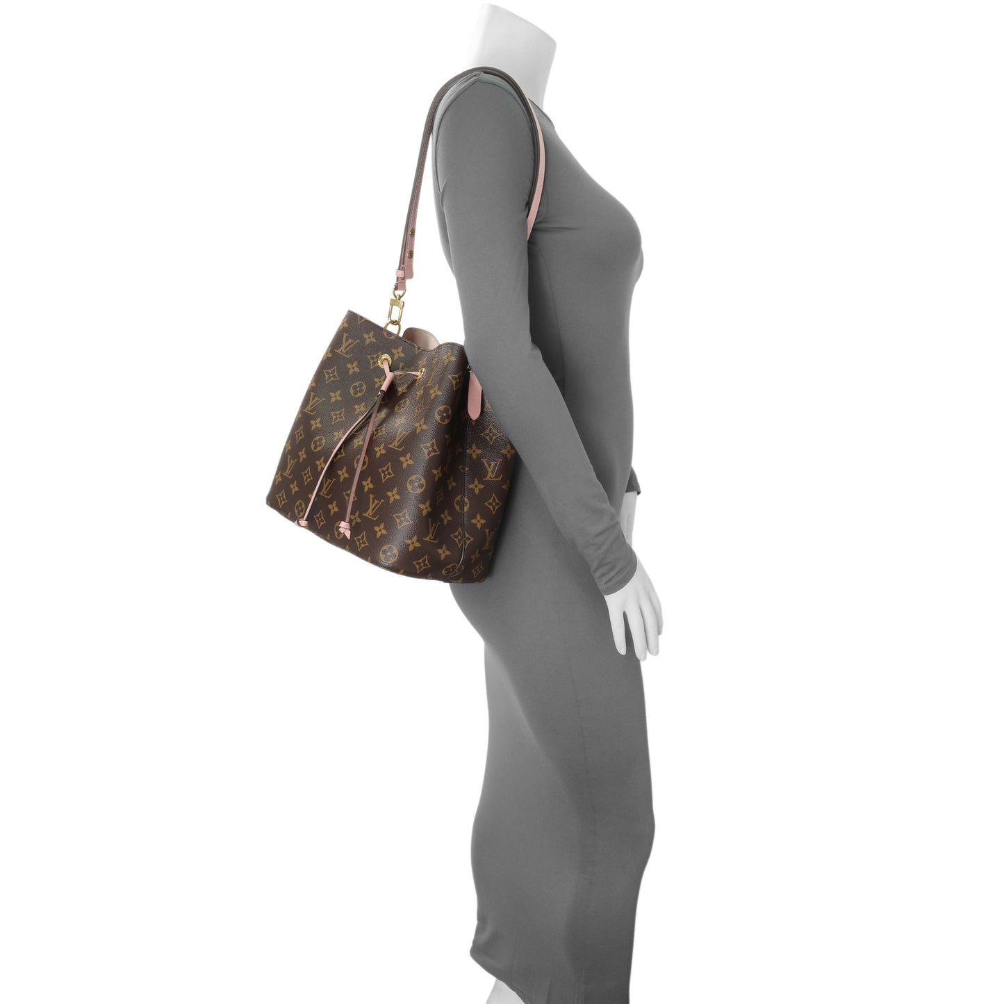 Exclusive Louis Vuitton Rose Poudre Monogram Neonoe MM — Alternate View 7