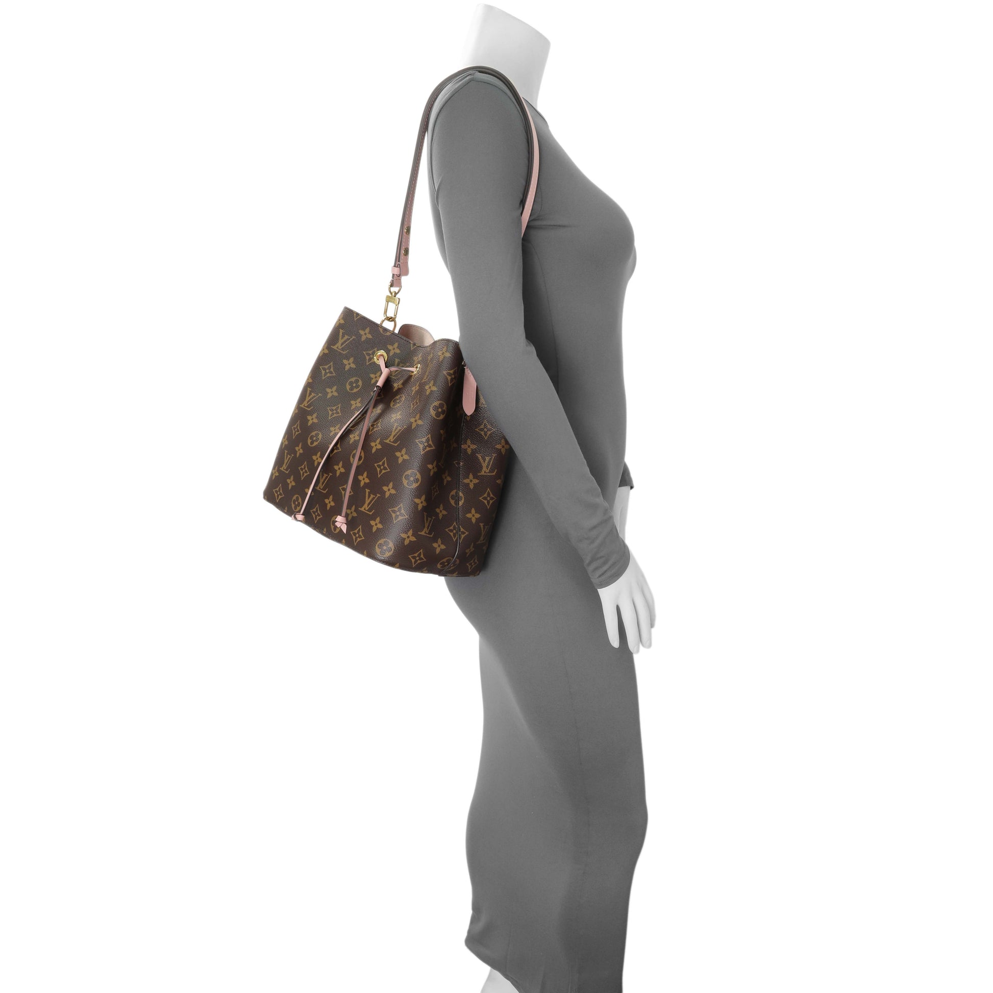 Exclusive Louis Vuitton Rose Poudre Monogram Neonoe MM — Alternate View 7