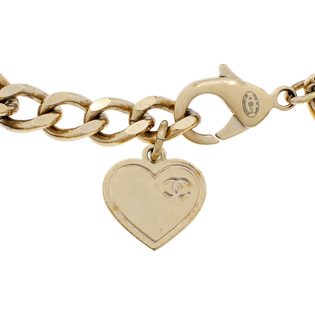 Exclusive Chanel Interwoven Leather Charm Bracelet — Side View