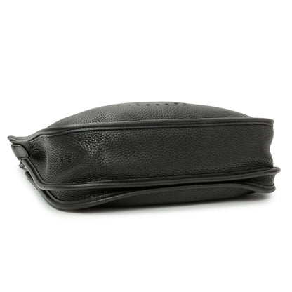 Exclusive Hermes Black Clemence Evelyne III PM — Back View