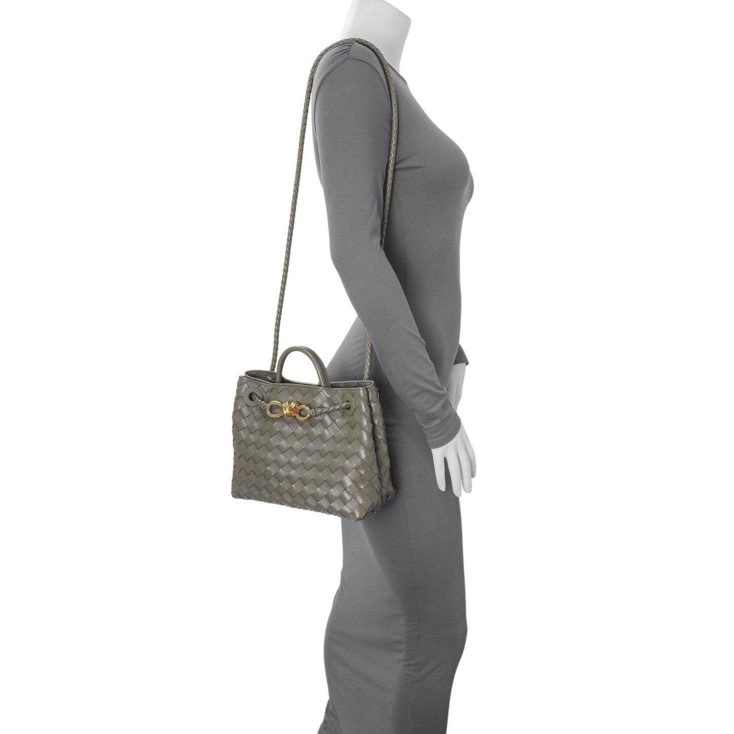 Exclusive Bottega Veneta Pickle Intrecciato Small Andiamo — Alternate View 7