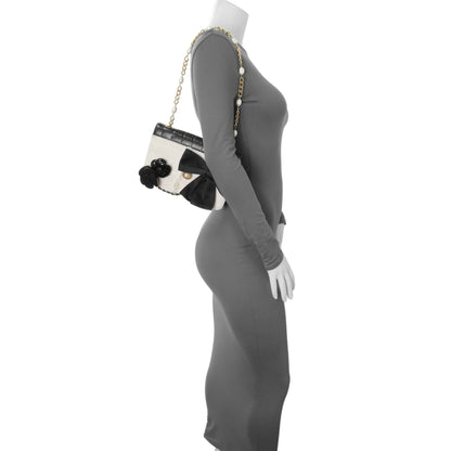 Exclusive Chanel Tweed Lambskin Camellia Pearl Chain Flap — Alternate View 14