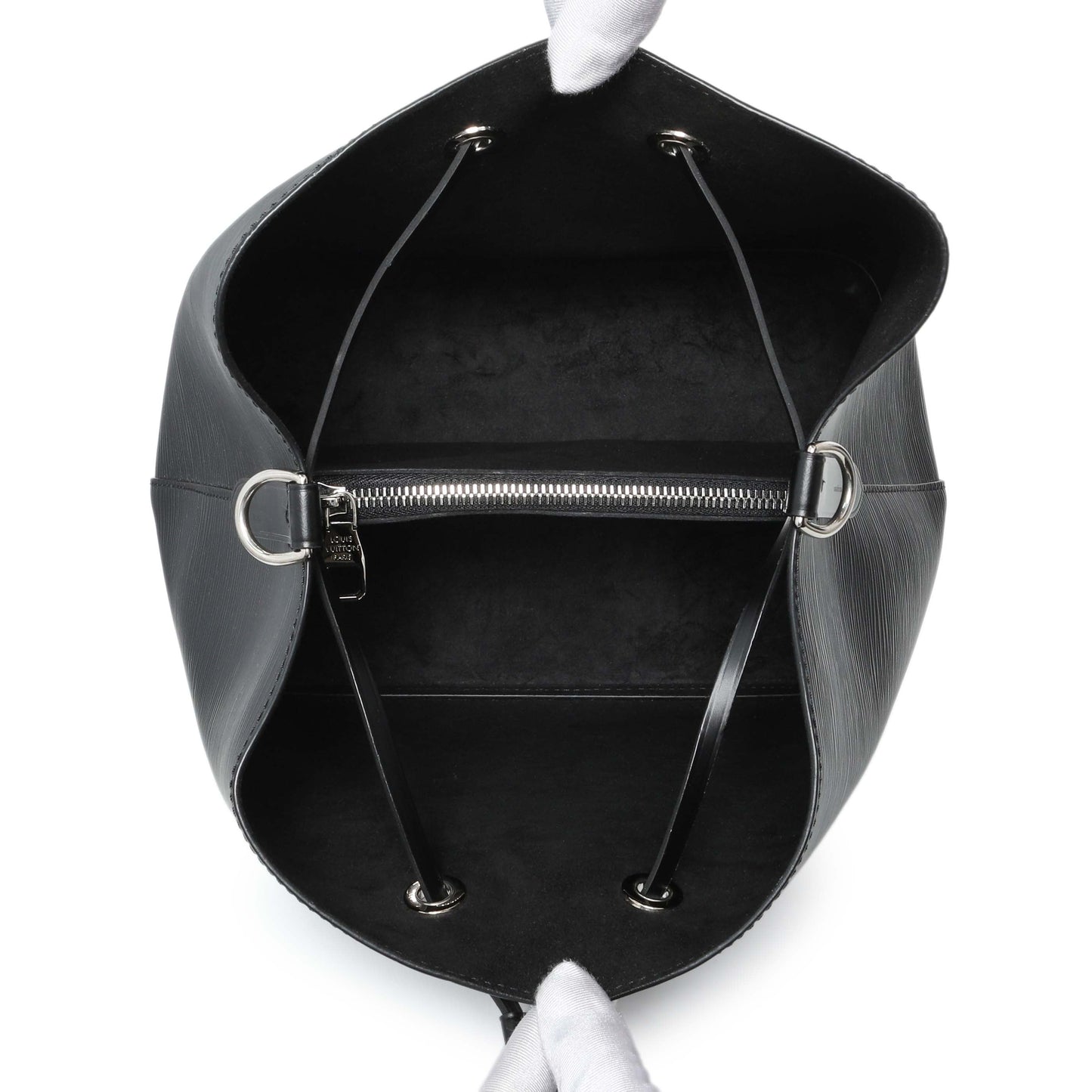 Exclusive Louis Vuitton Black Epi Neonoe MM — Top View