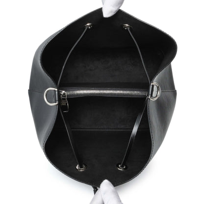 Exclusive Louis Vuitton Black Epi Neonoe MM — Top View