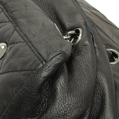 Exclusive Chanel Black Lambskin Timeless Sharpei Tote — Detail View