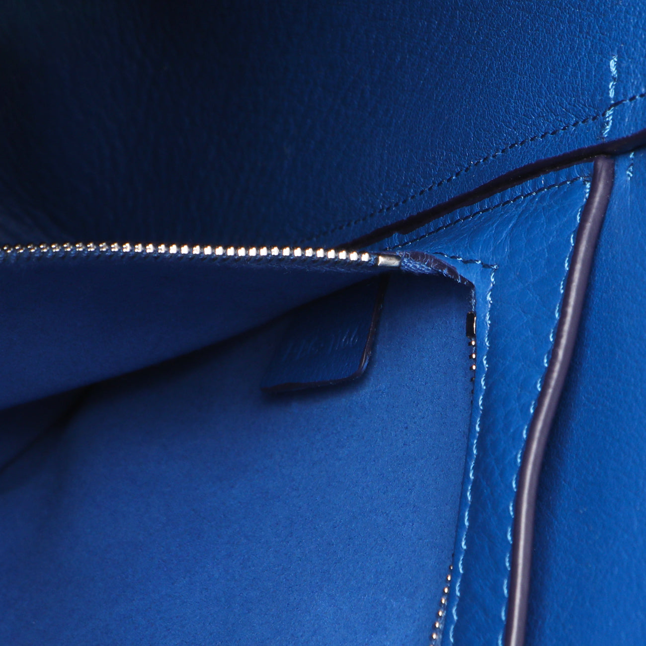 Exclusive Celine Blue Suede Sangle Bucket Bag — Alternate View 10