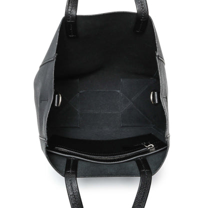 Exclusive Celine Black Grained Calfskin Small Vertical Cabas — Alternate View 8