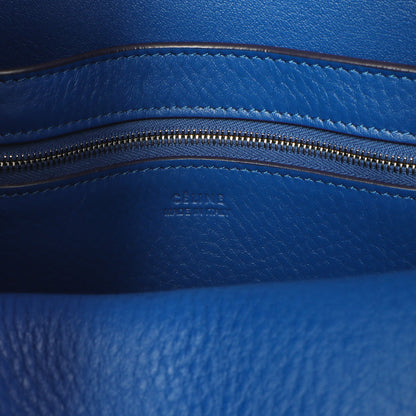 Exclusive Celine Blue Suede Sangle Bucket Bag — Alternate View 9