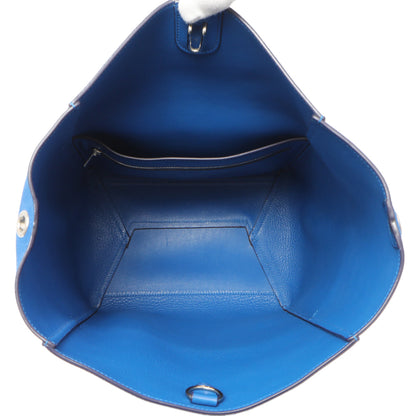 Exclusive Celine Blue Suede Sangle Bucket Bag — Alternate View 8