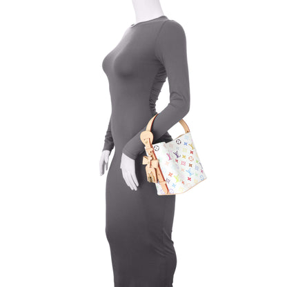 Exclusive Louis Vuitton X Takashi Murakami White Monogram Multicolor All BB — Alternate View 7