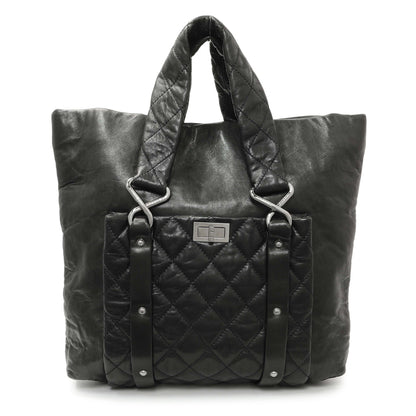 Exclusive Chanel Black Lambskin 8 Knots Tote — Front View