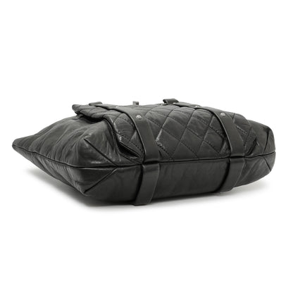 Exclusive Chanel Black Lambskin 8 Knots Tote — Back View