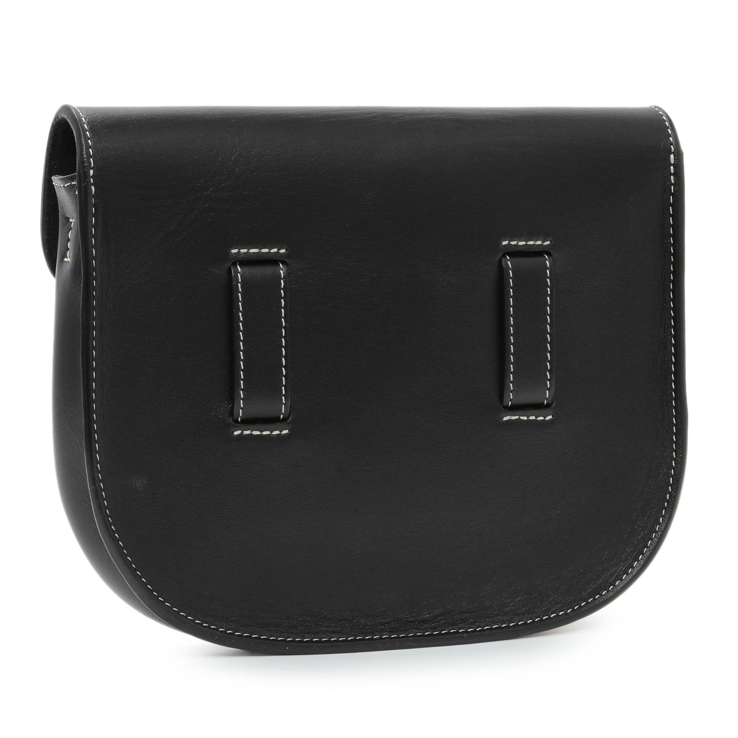 Exclusive Celine Black Smooth Calfskin Mini Symmetrical Bag — Side View