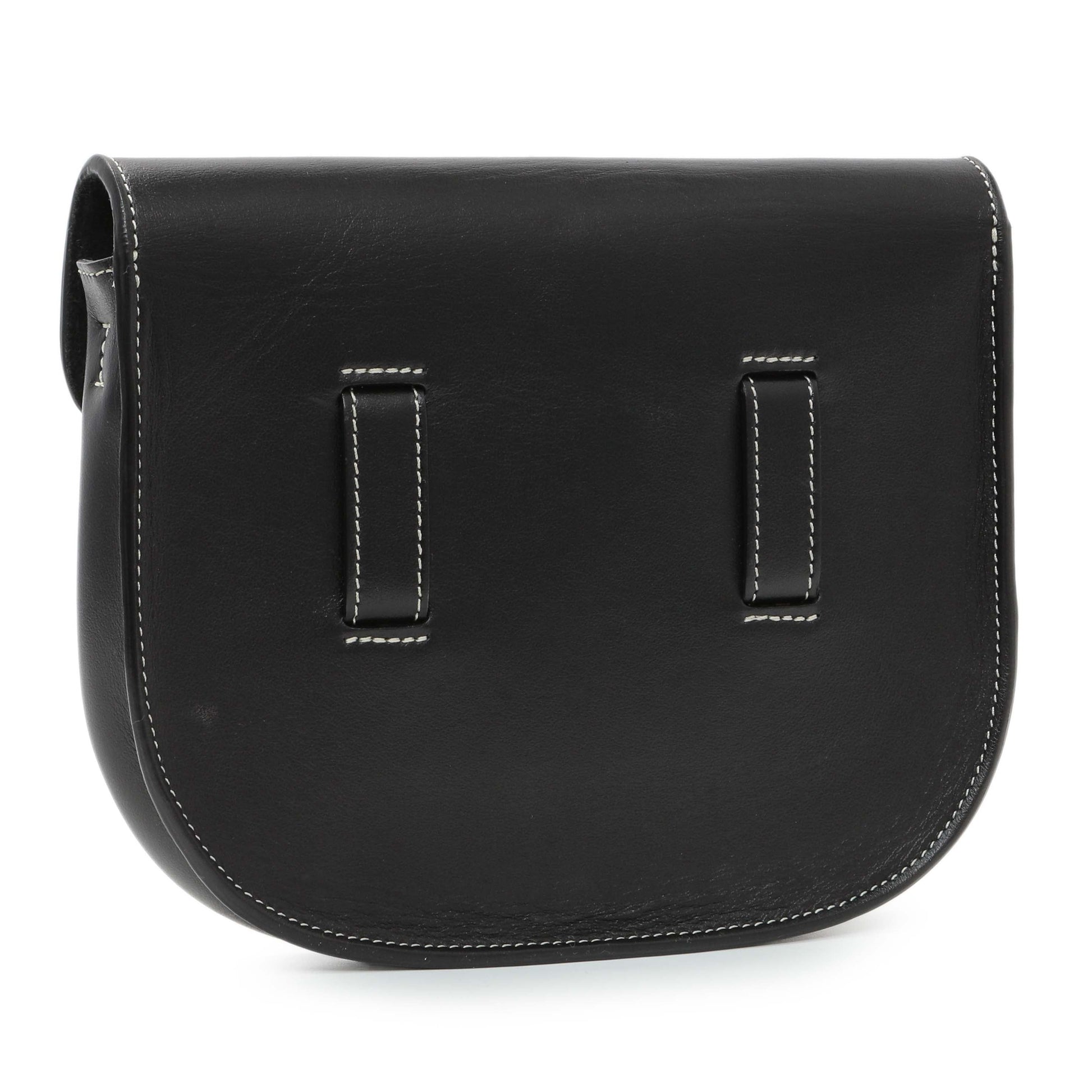 Exclusive Celine Black Smooth Calfskin Mini Symmetrical Bag — Side View