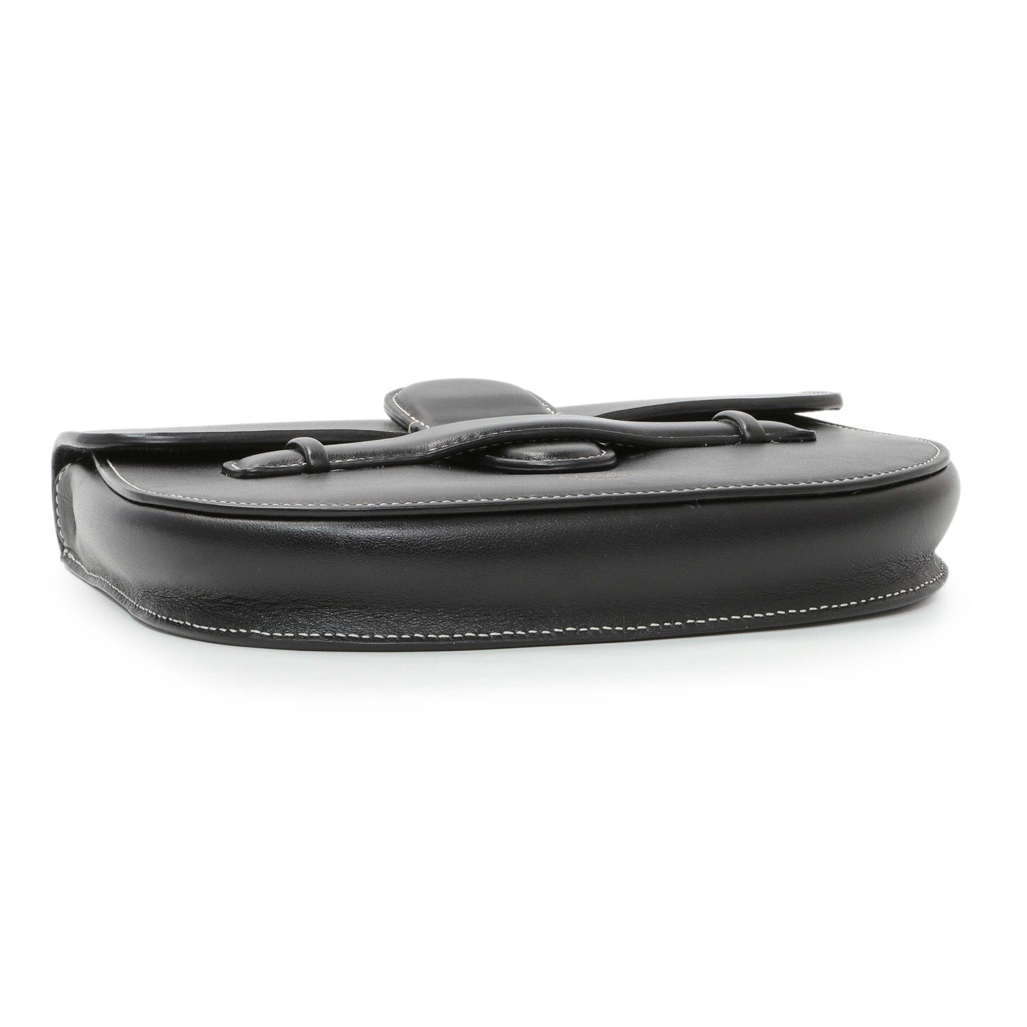 Exclusive Celine Black Smooth Calfskin Mini Symmetrical Bag — Back View