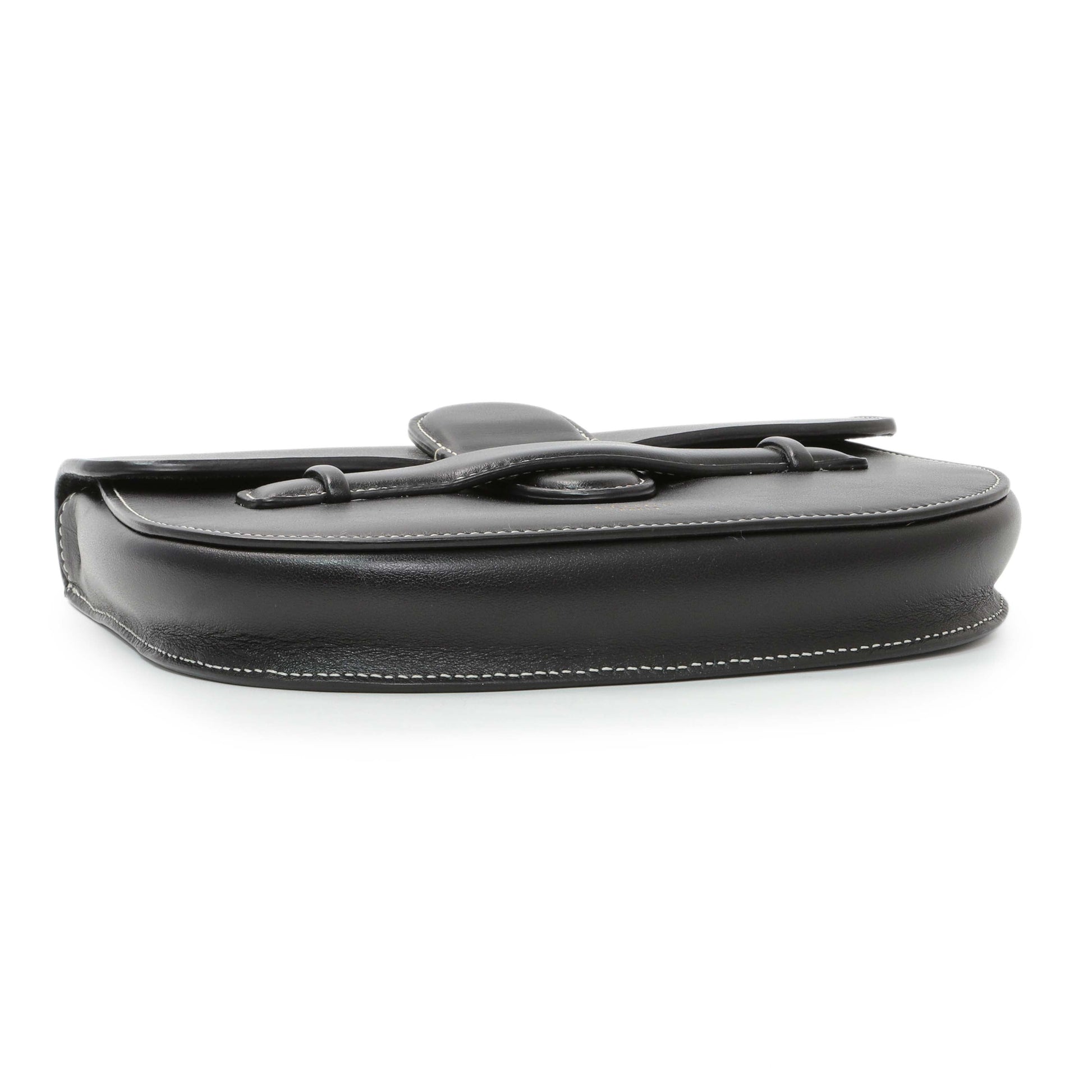 Exclusive Celine Black Smooth Calfskin Mini Symmetrical Bag — Back View