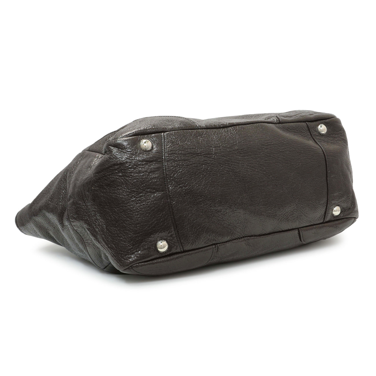 Exclusive Prada Ebano Cervo Lux Chain Shoulder Bag — Side View
