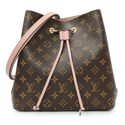 Exclusive Louis Vuitton Rose Poudre Monogram Neonoe MM — Front View