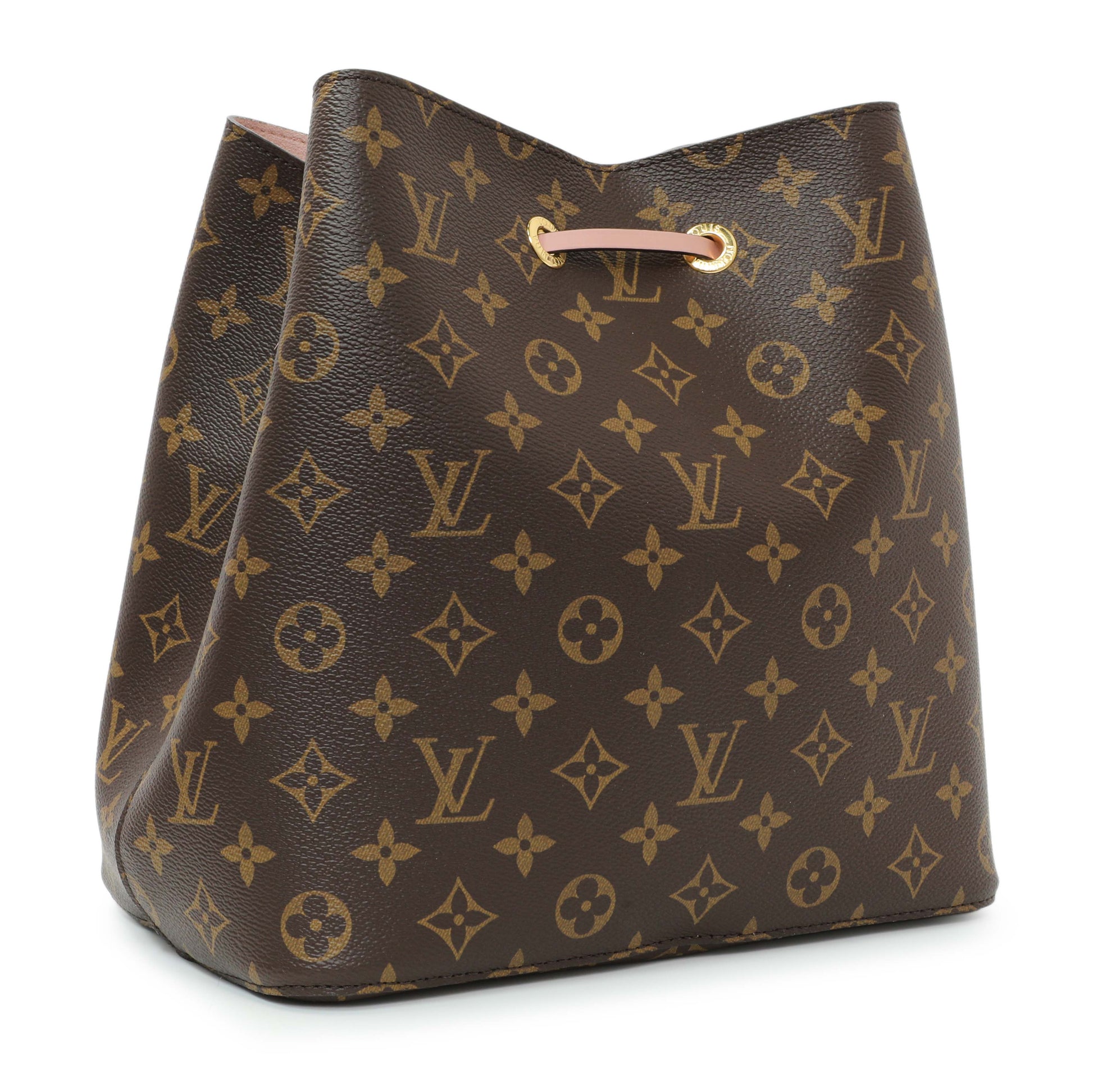 Exclusive Louis Vuitton Rose Poudre Monogram Neonoe MM — Side View