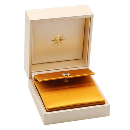 Exclusive Bulgari 18K White Gold Onyx Bvlgari Bvlgari Single Earring — Top View