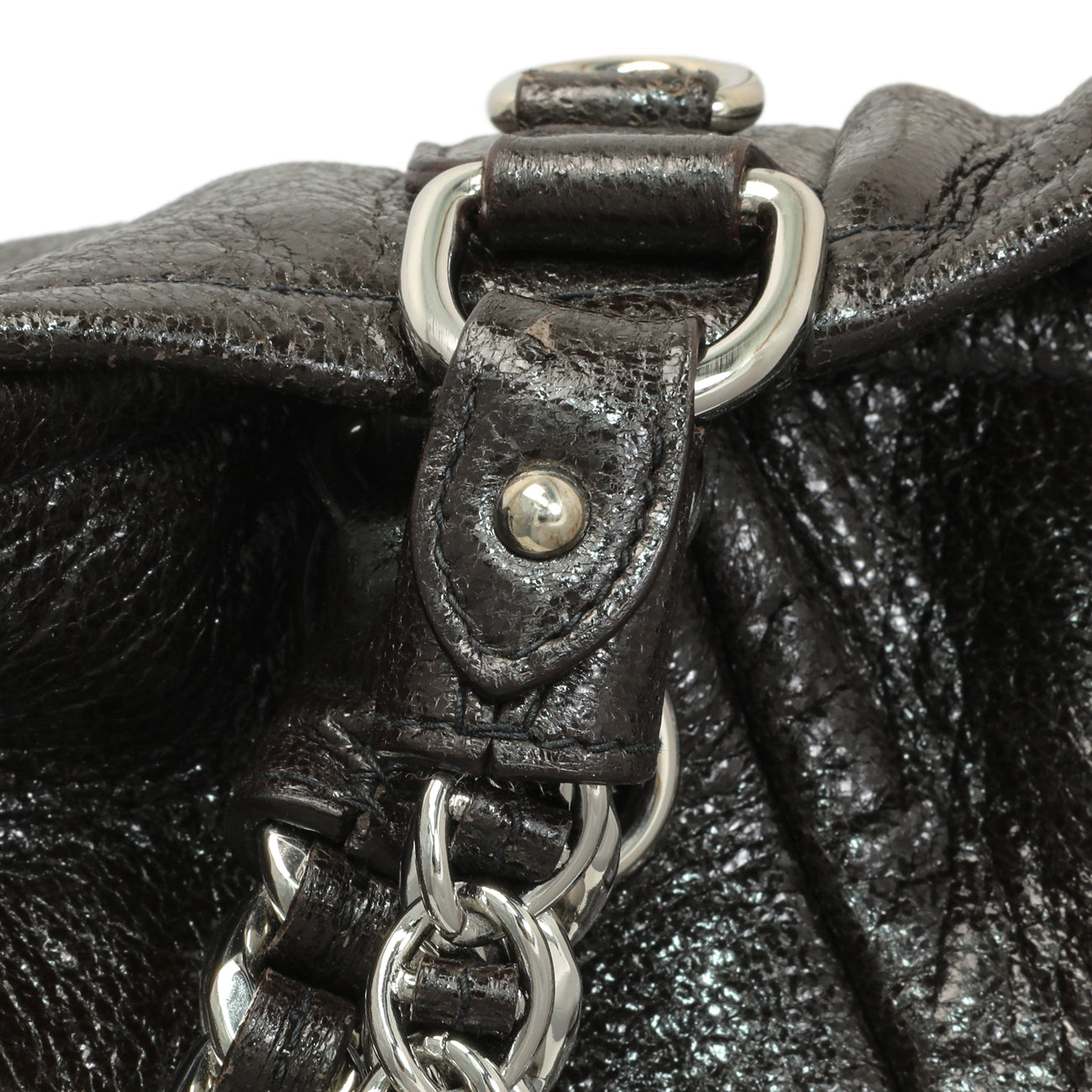 Exclusive Prada Ebano Cervo Lux Chain Shoulder Bag — Alternate View 10
