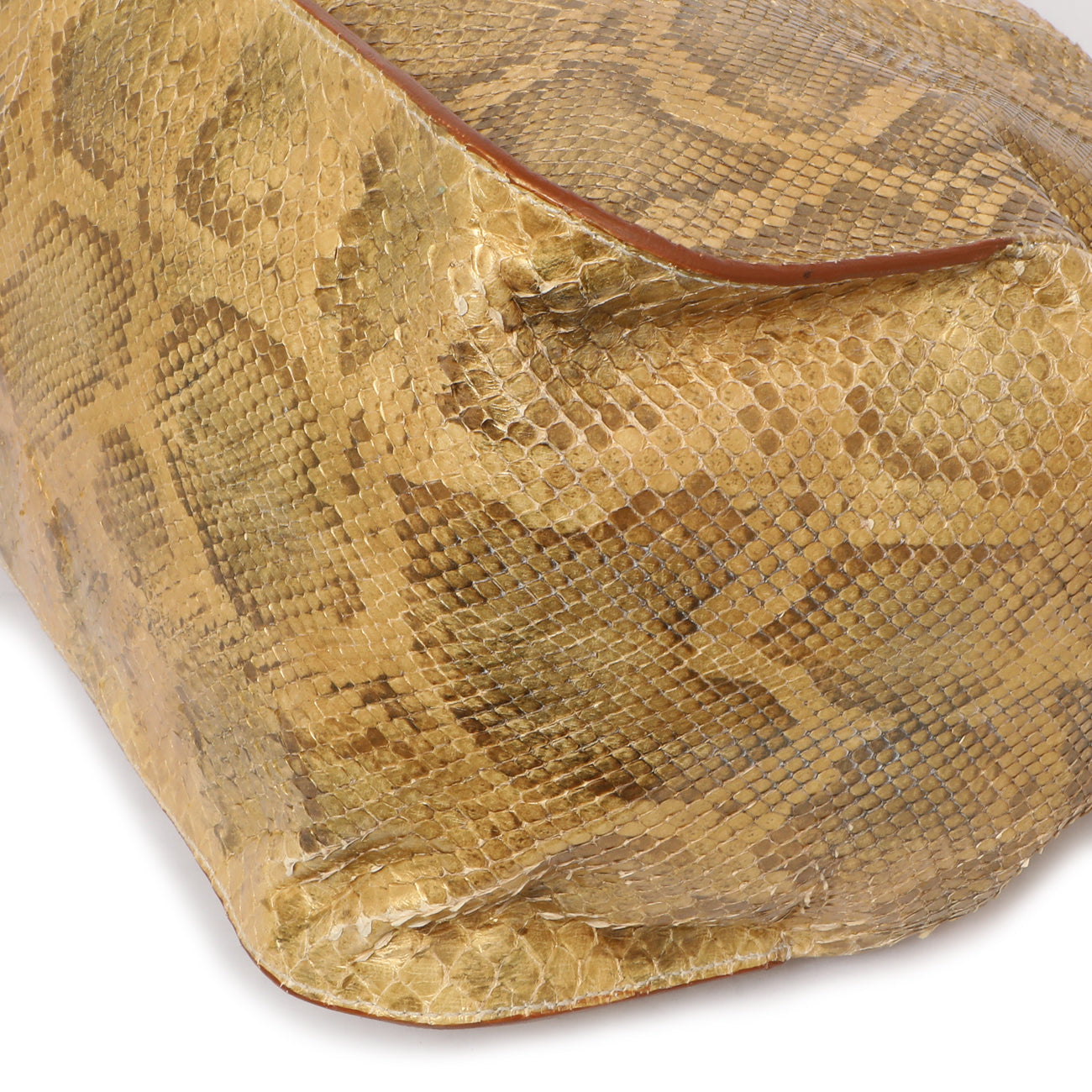 Exclusive Prada Pitone Oro Python Cinch Shoulder Bag — Alternate View 7