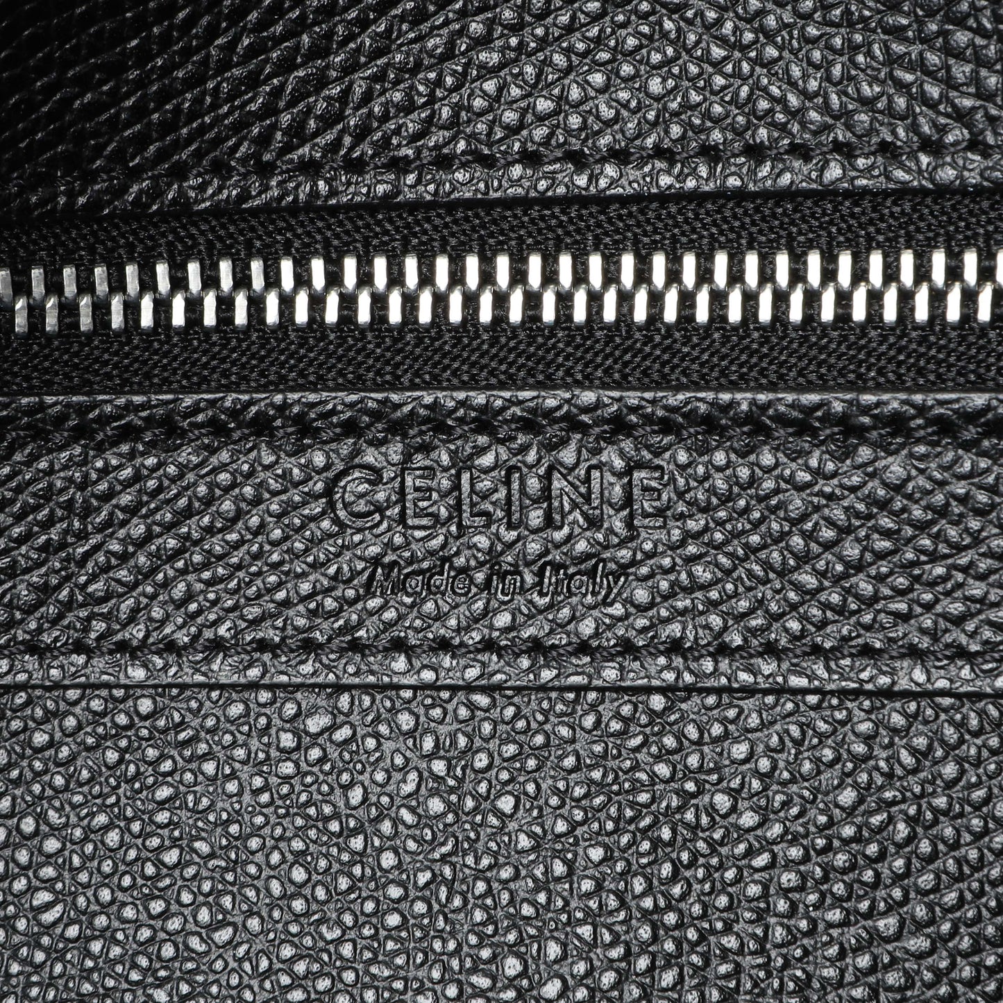 Exclusive Celine Black Grained Calfskin Small Vertical Cabas — Alternate View 9