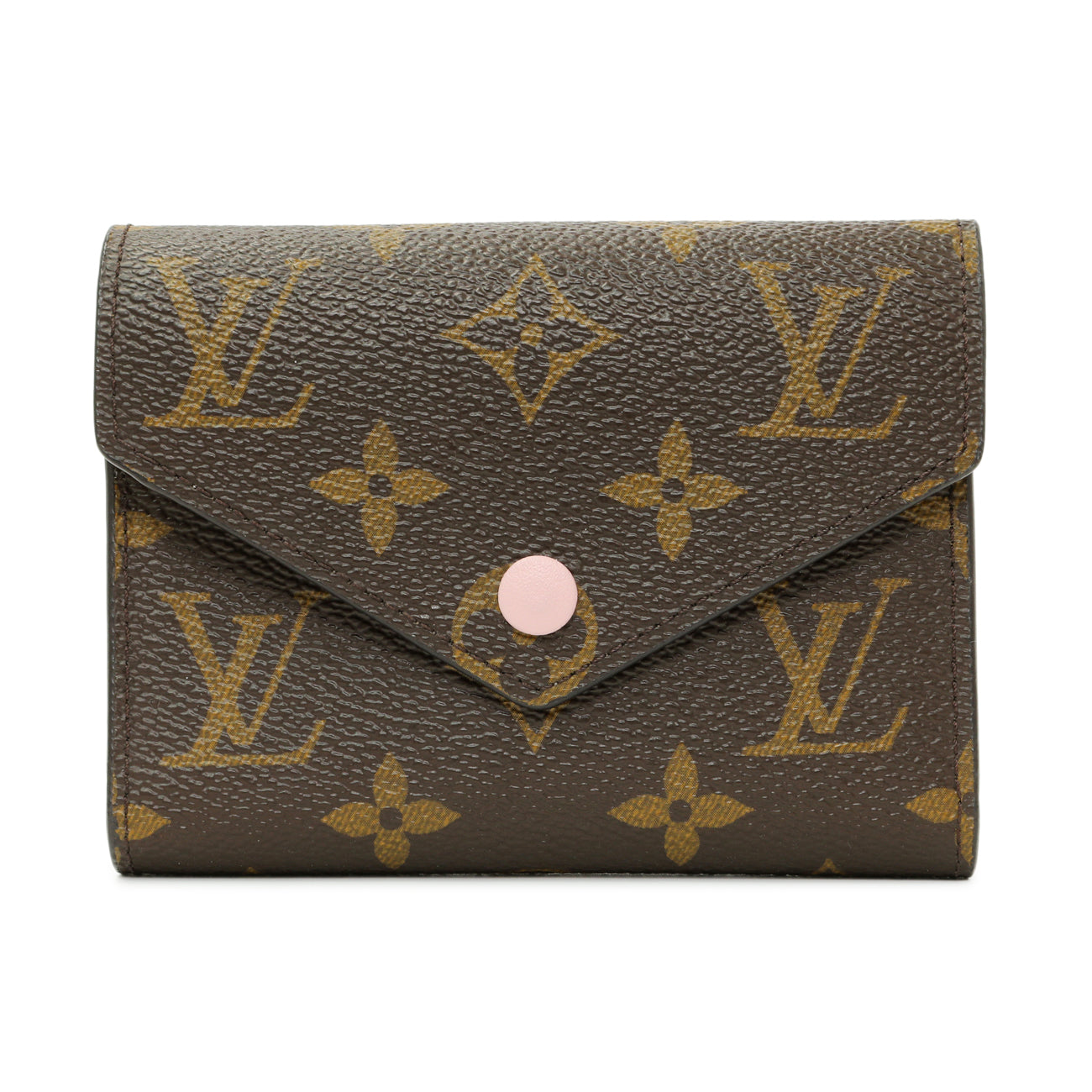 Exclusive Louis Vuitton Rose Ballerine Monogram Victorine Wallet — Front View