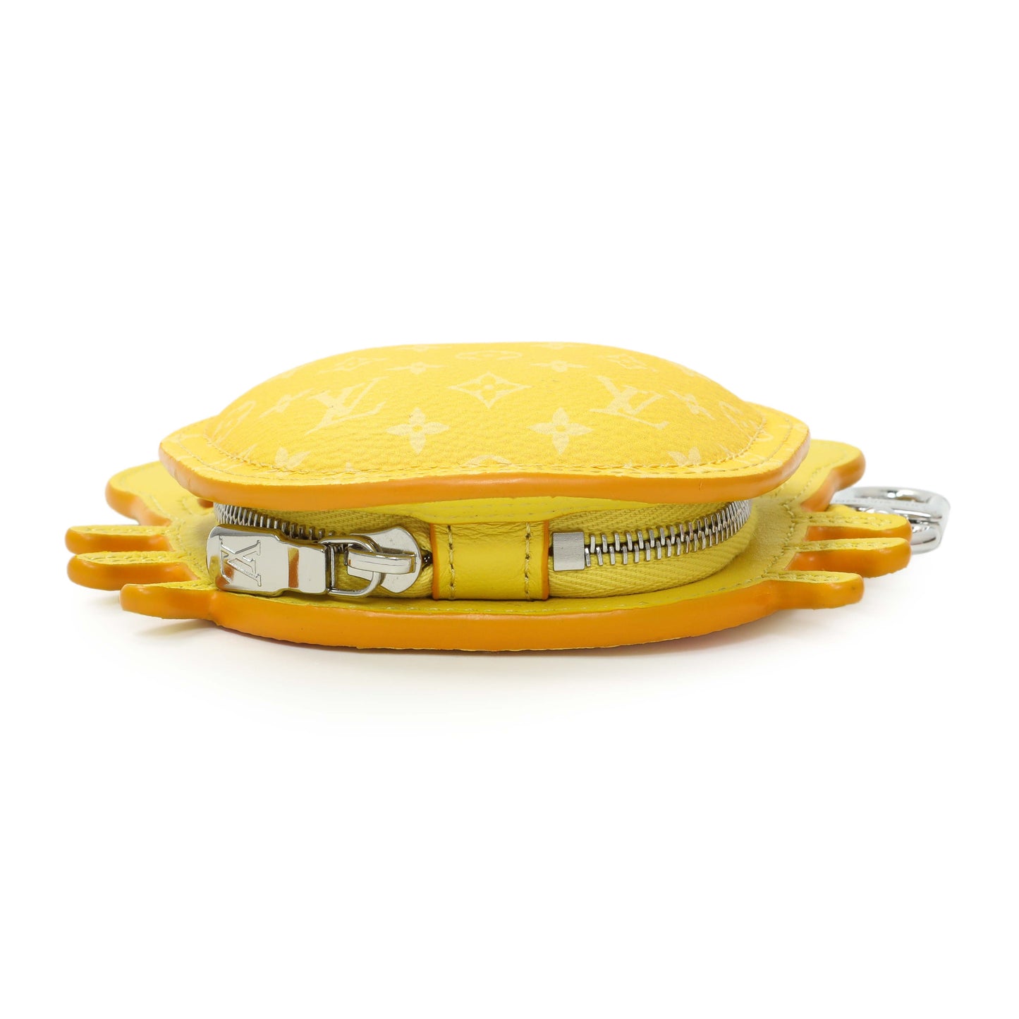Exclusive Louis Vuitton Yellow Monogram Crab Bag Charm — Back View
