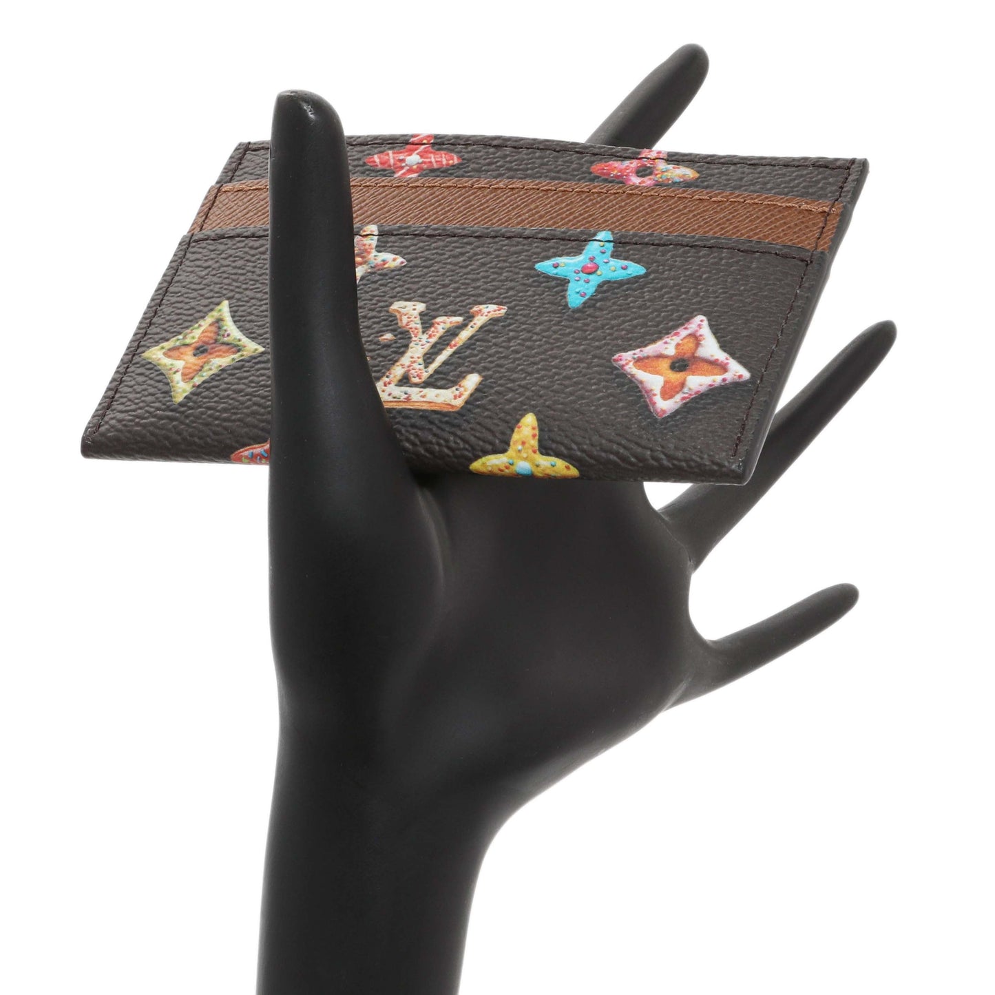 Exclusive Louis Vuitton Monogram Chocolate Donut Double Cardholder — Lifestyle View