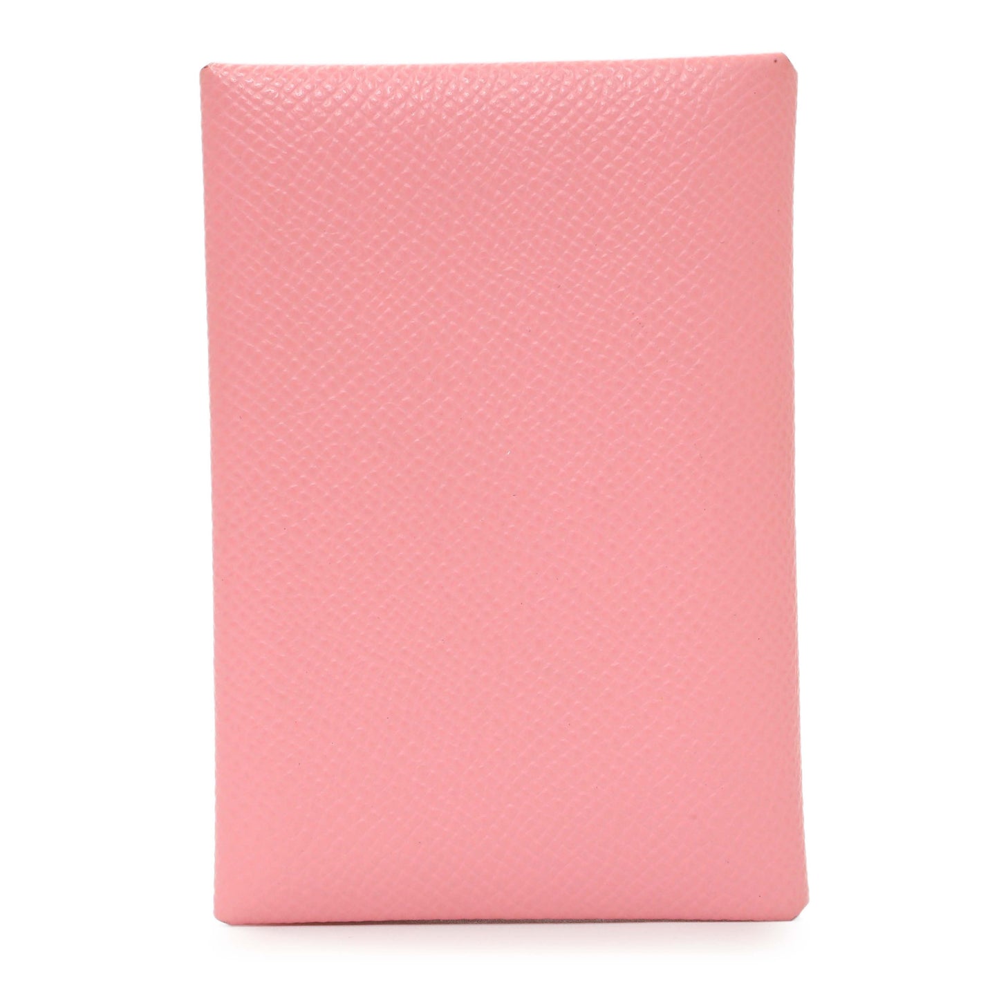 Exclusive Hermes Pink Epsom Calvi Duo Card Case — Side View