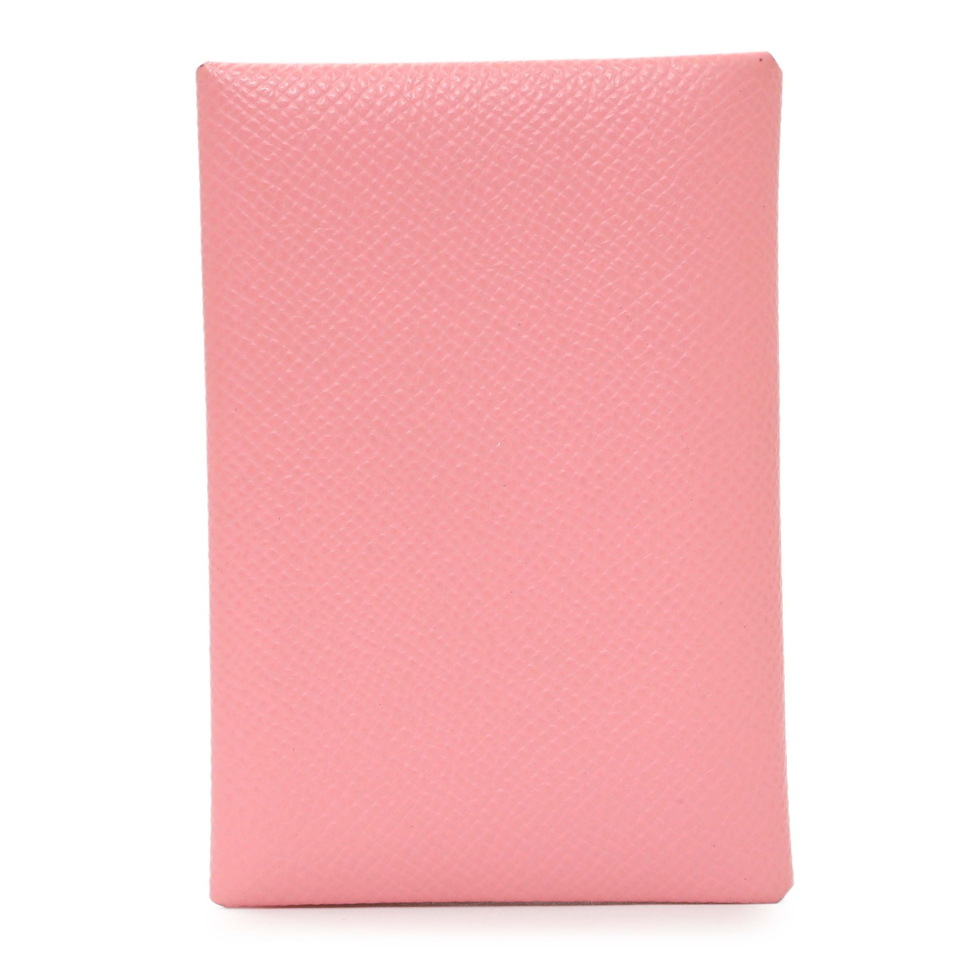Exclusive Hermes Pink Epsom Calvi Duo Card Case — Side View