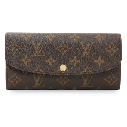 Exclusive Louis Vuitton Rose Ballerine Monogram Emilie Wallet — Front View
