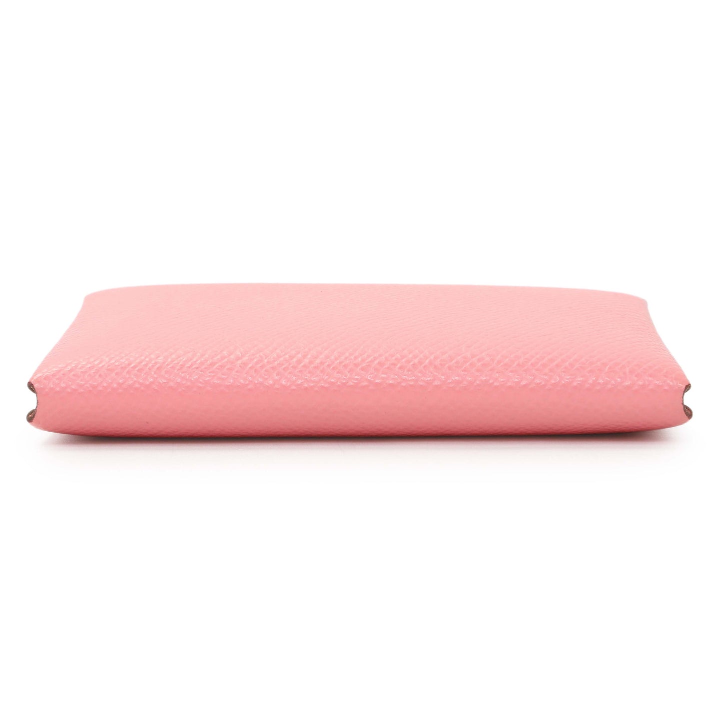 Exclusive Hermes Pink Epsom Calvi Duo Card Case — Back View