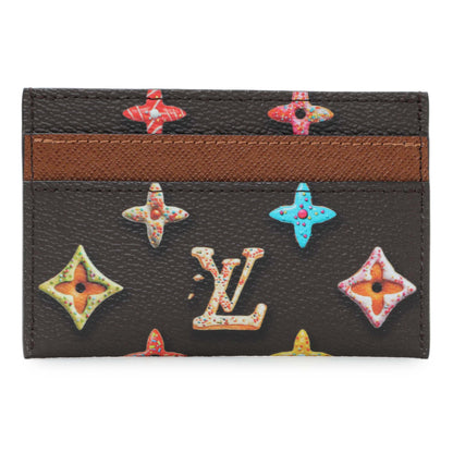 Exclusive Louis Vuitton Monogram Chocolate Donut Double Cardholder — Front View