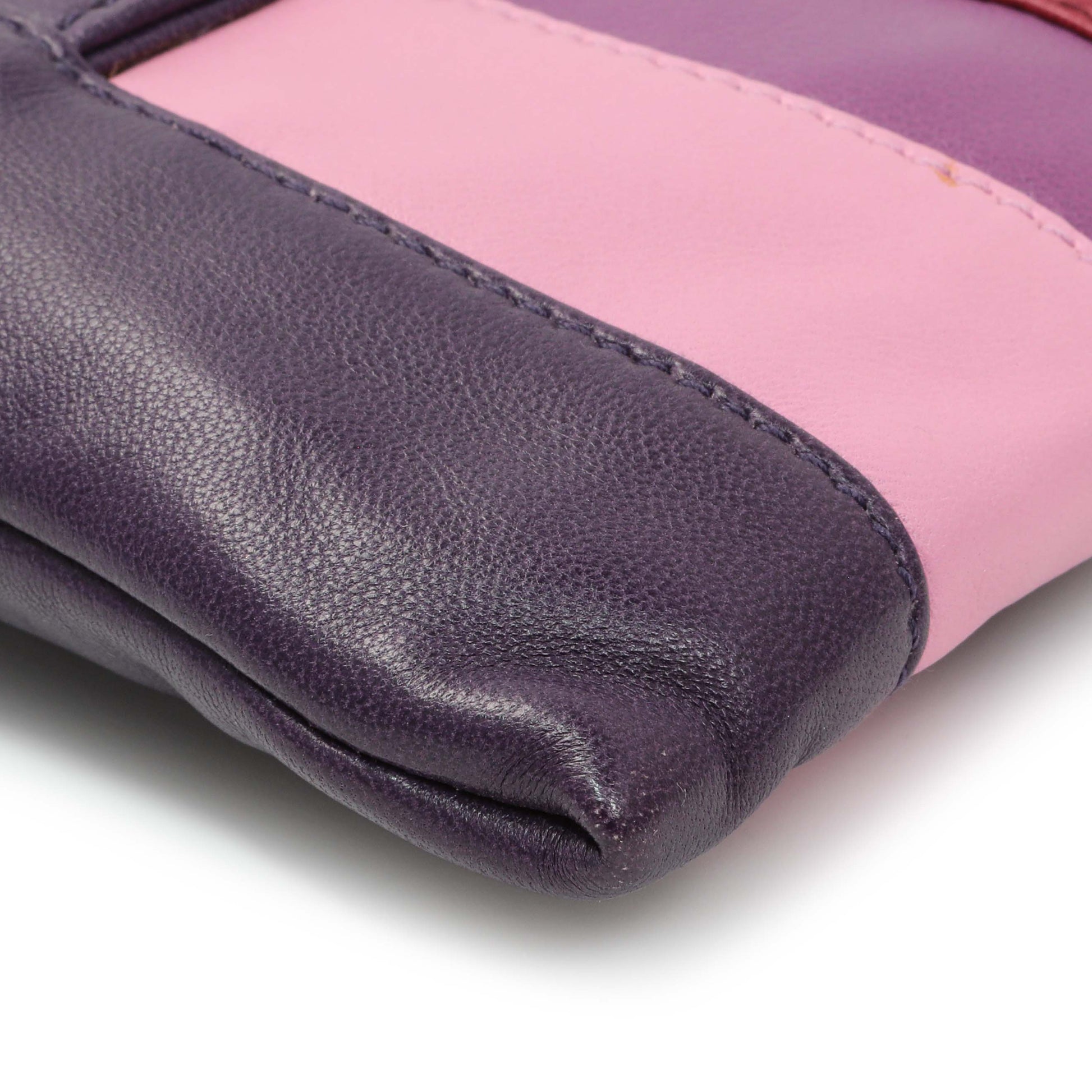 Exclusive Prada Multicolor Nappa Stripes Clutch — Top View
