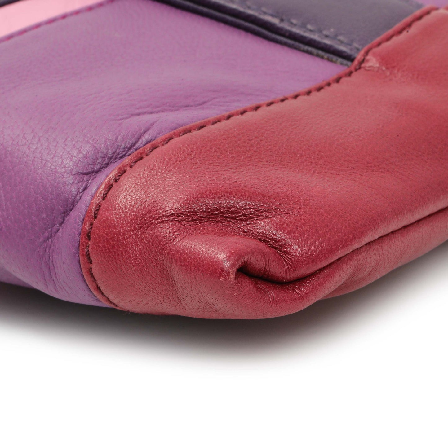 Exclusive Prada Multicolor Nappa Stripes Clutch — Detail View