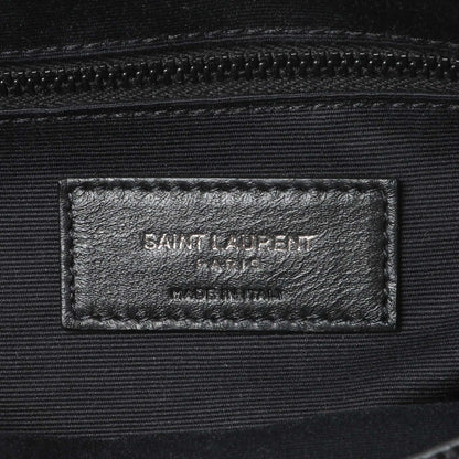 Exclusive Saint Laurent Black Calfskin Medium Loulou — Detail View