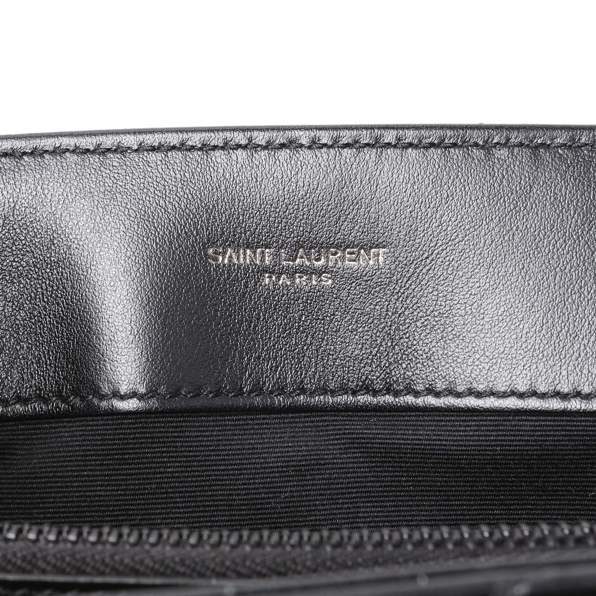 Exclusive Saint Laurent Black Calfskin Medium Loulou — Lifestyle View